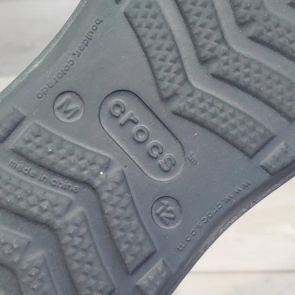 Crocs Mens Outdoor Rubber Sandals Clogs Shoes sz 12
